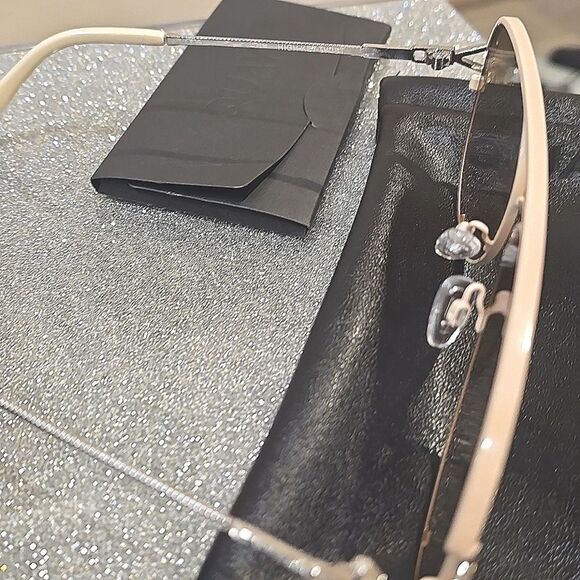 Quay Australia High Key Twist Aviator Sunglasses- Silver Champagne - Picture 9 of 10